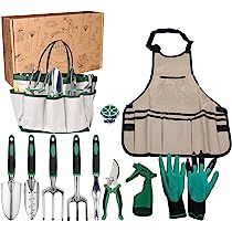 GERAMEXI Garden Tools Set 11 Pieces,Gardening Kit with Heavy Duty Aluminum Hand Tool,Gardening Handb | Amazon (US)