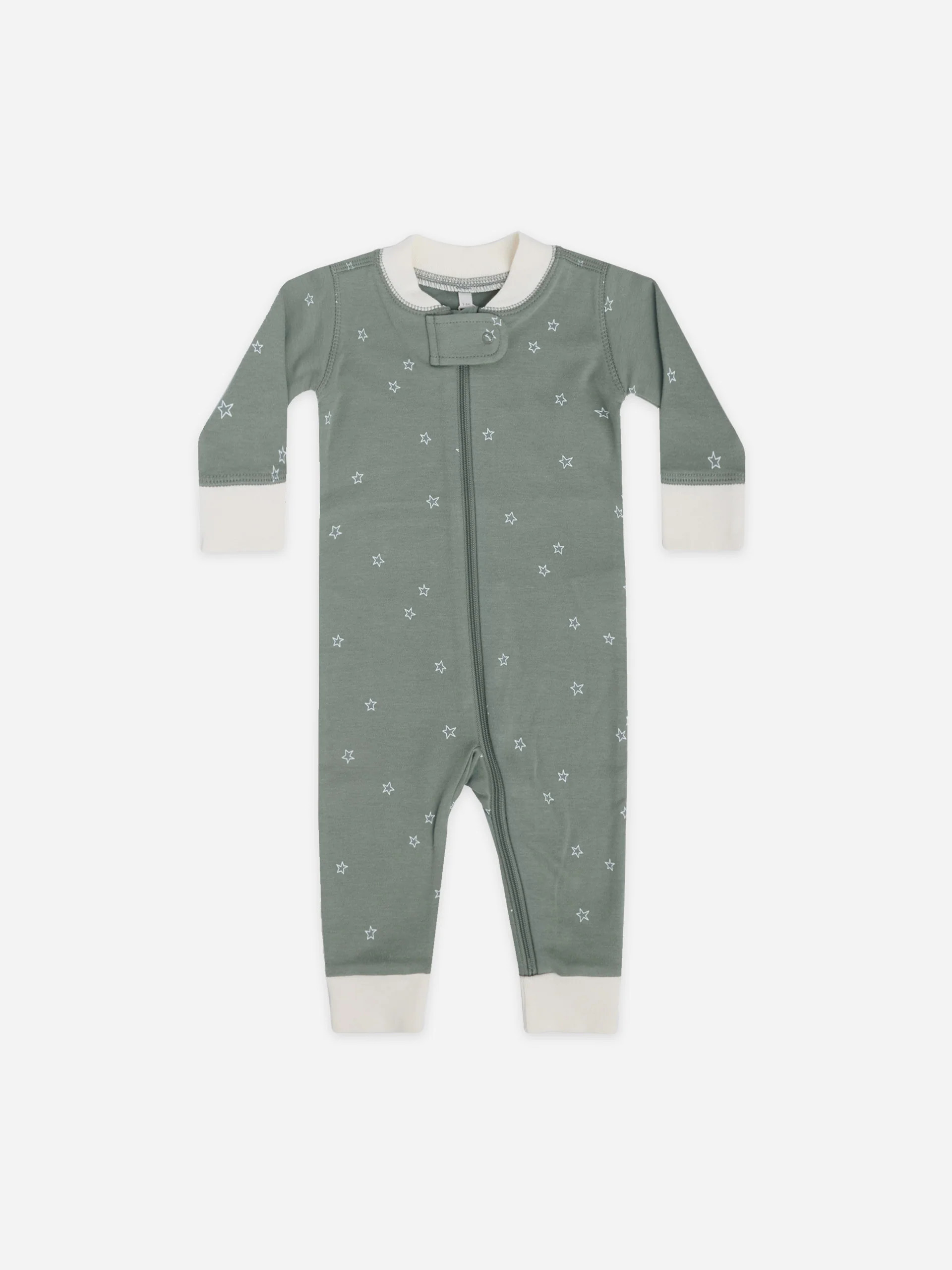 zip long sleeve sleeper | stars I | Quincy Mae