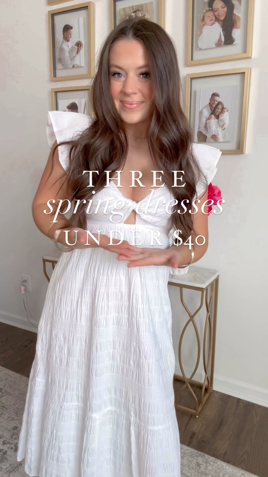 Three spring dresses that are under $40! Target is doing the dang thangggg with their new spring arrivals 👏🏽 So chic & girly… I love them 🌸🤍🎀✨💕 Wearing a size medium in all! 

spring dress / spring dresses / spring outfit / spring outfits / floral dress / floral dresses / baby shower dress / spring fashion / new arrivals / spring transition outfits / wedding guest dress / spring wedding guest dress / lace midi dress / date night outfit / Mother’s Day outfit / Easter dress / Easter outfit / midi dress / easter dress / easter outfits / target shopping / target / target dresses / target fashion /

#LTKfindsunder50 #LTKstyletip #LTKVideo