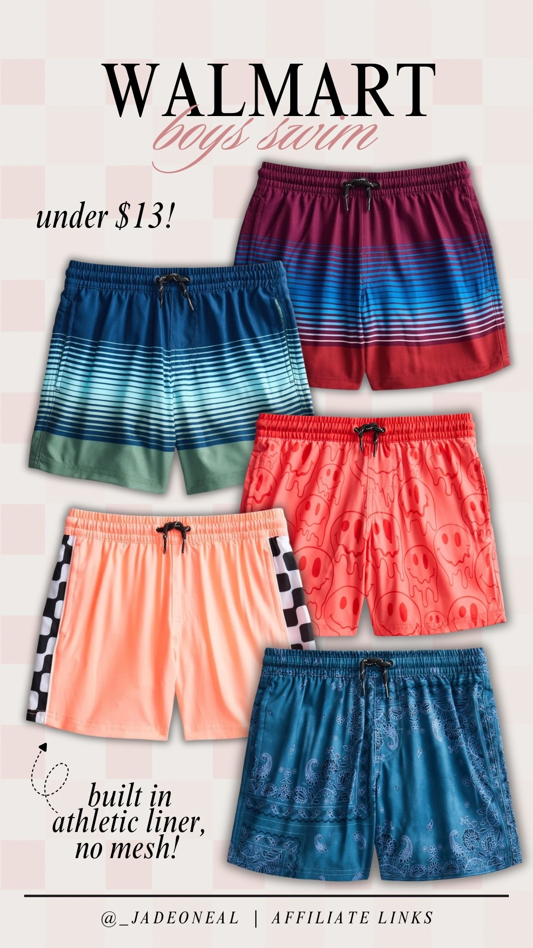 Boys swim at Walmart! So affordable (under $13) and has a built in liner— no mesh! 

Seasonal summer spring boys family must haves mom favorites essentials swimming travel vacation beach pool 

#LTKKids #LTKSeasonal #LTKSwim