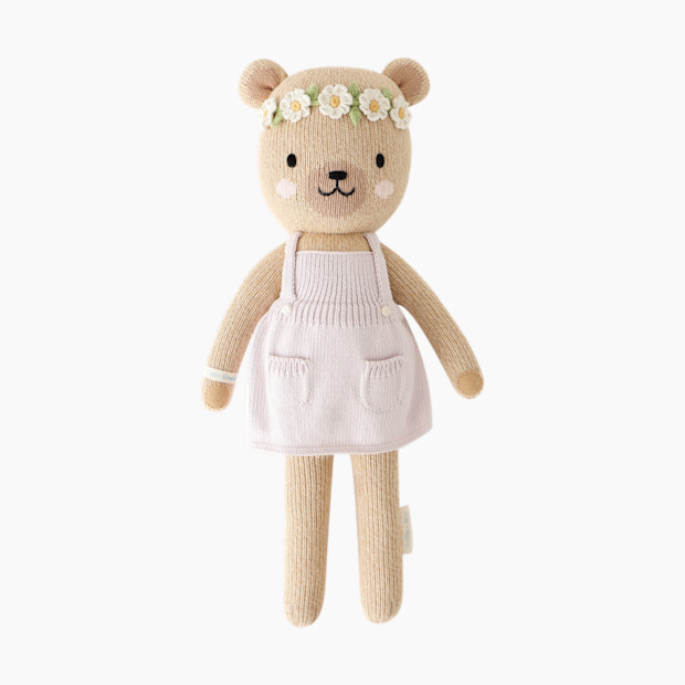 cuddle+kind Hand-Knit Doll in Olivia The Honey Bear Size Little 13'' | Babylist