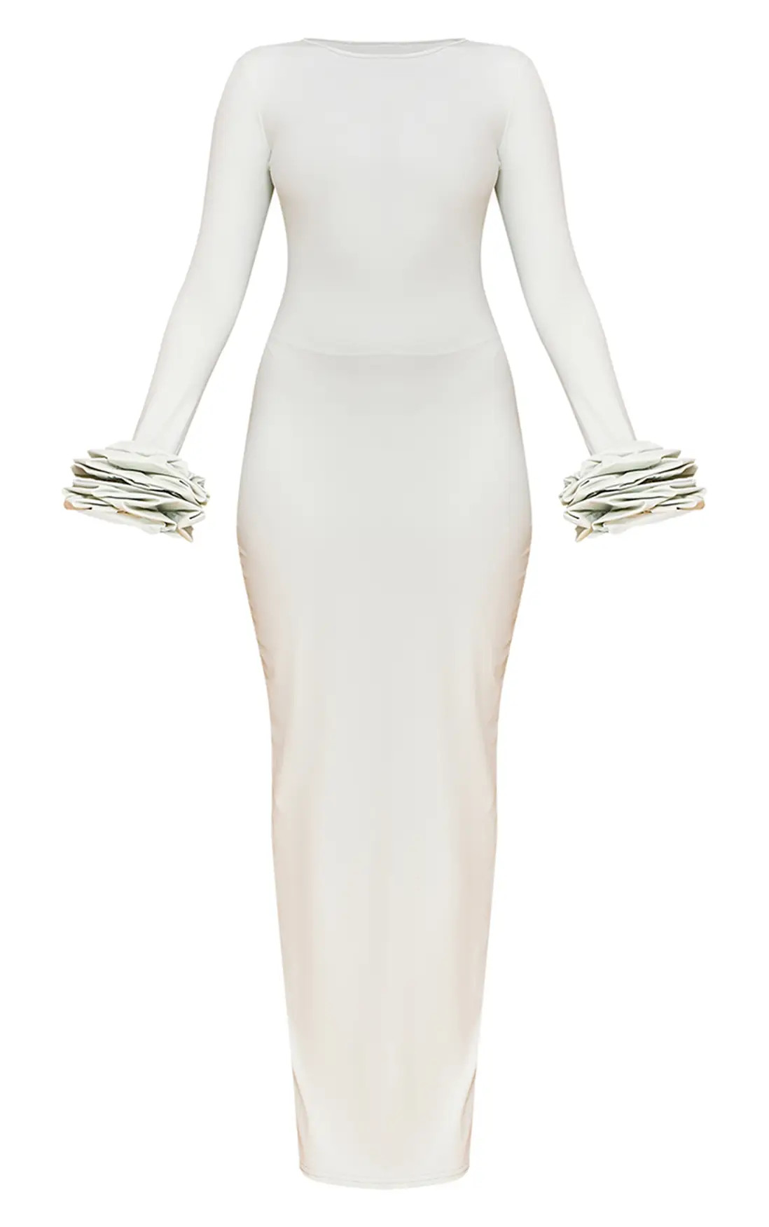 Sage Green Puff Sleeve Maxi Dress | PrettyLittleThing US