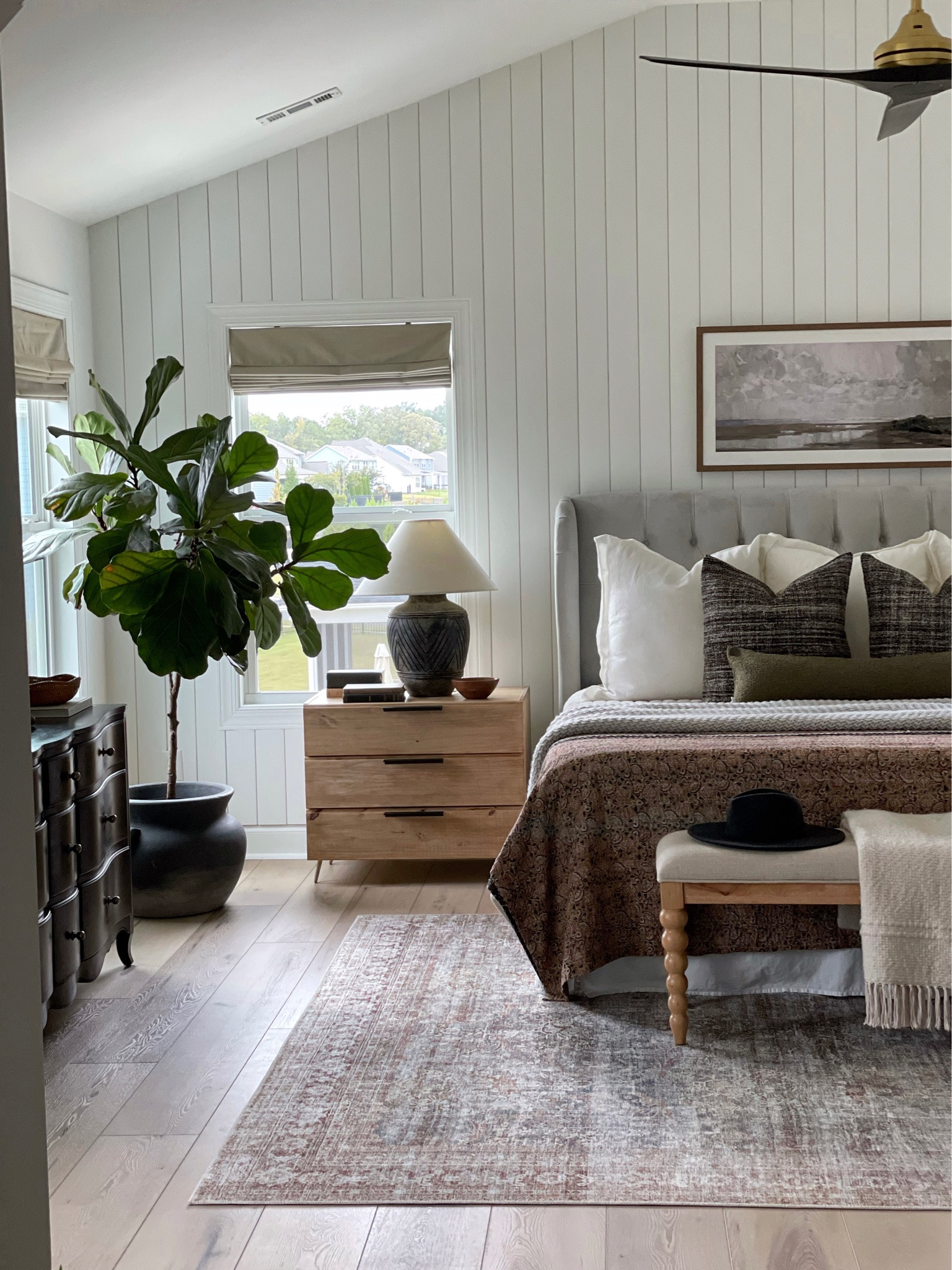 Bedroom refresh, primary bedroom, vintage modern 