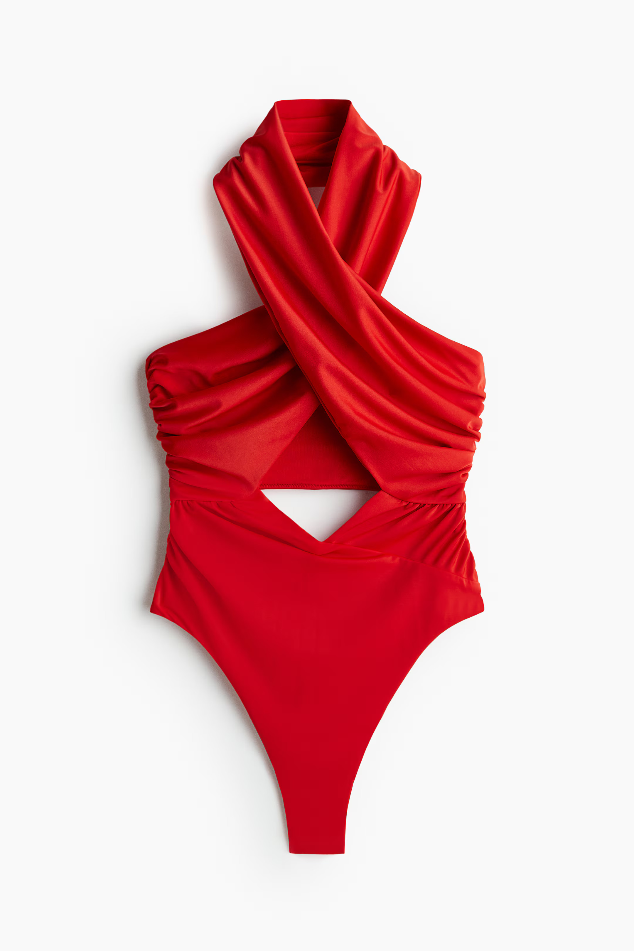 Draped halterneck swimsuit | H&M (UK, MY, IN, SG, PH, TW, HK)