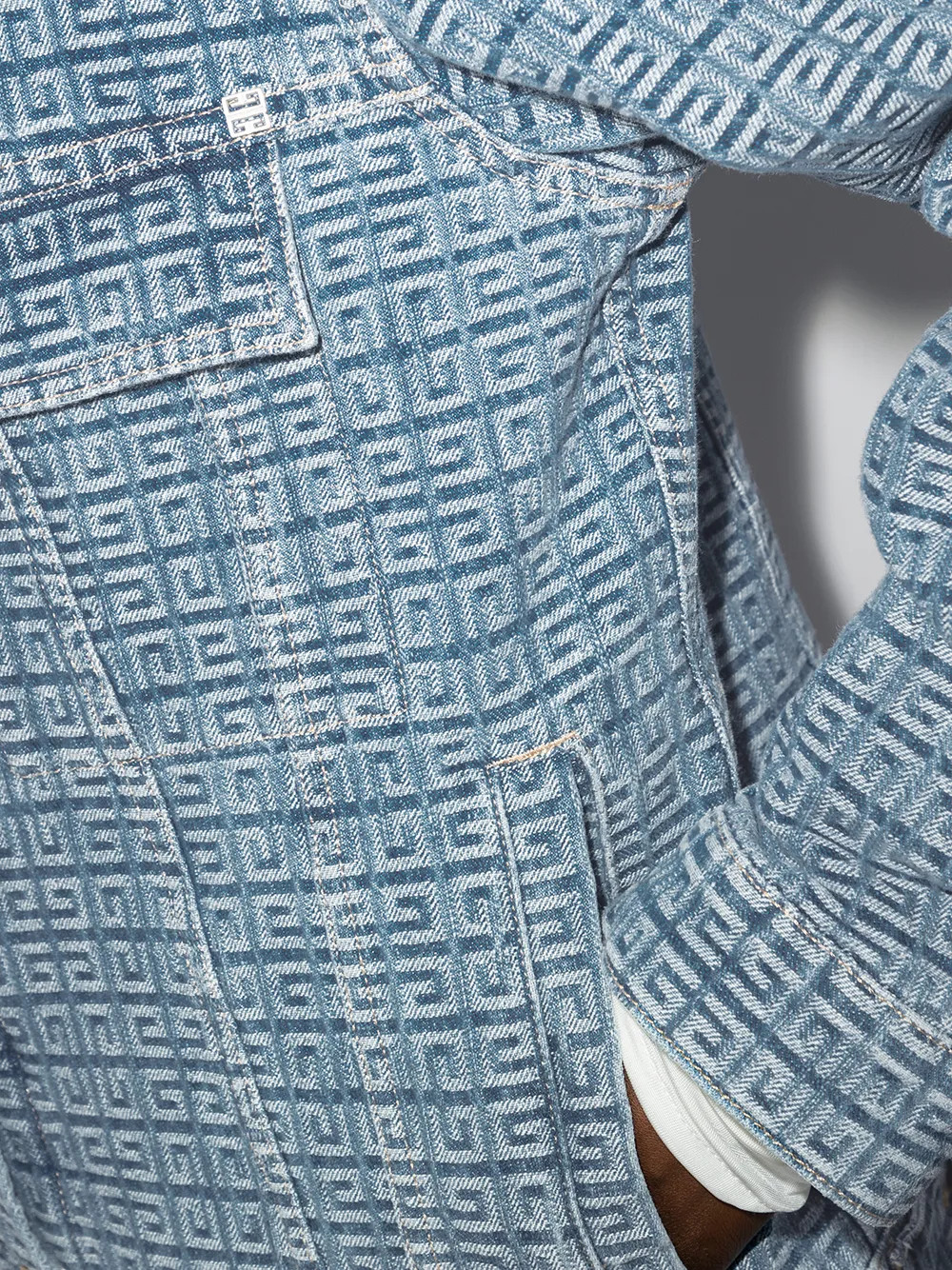 4G motif denim jacket | Farfetch (US)