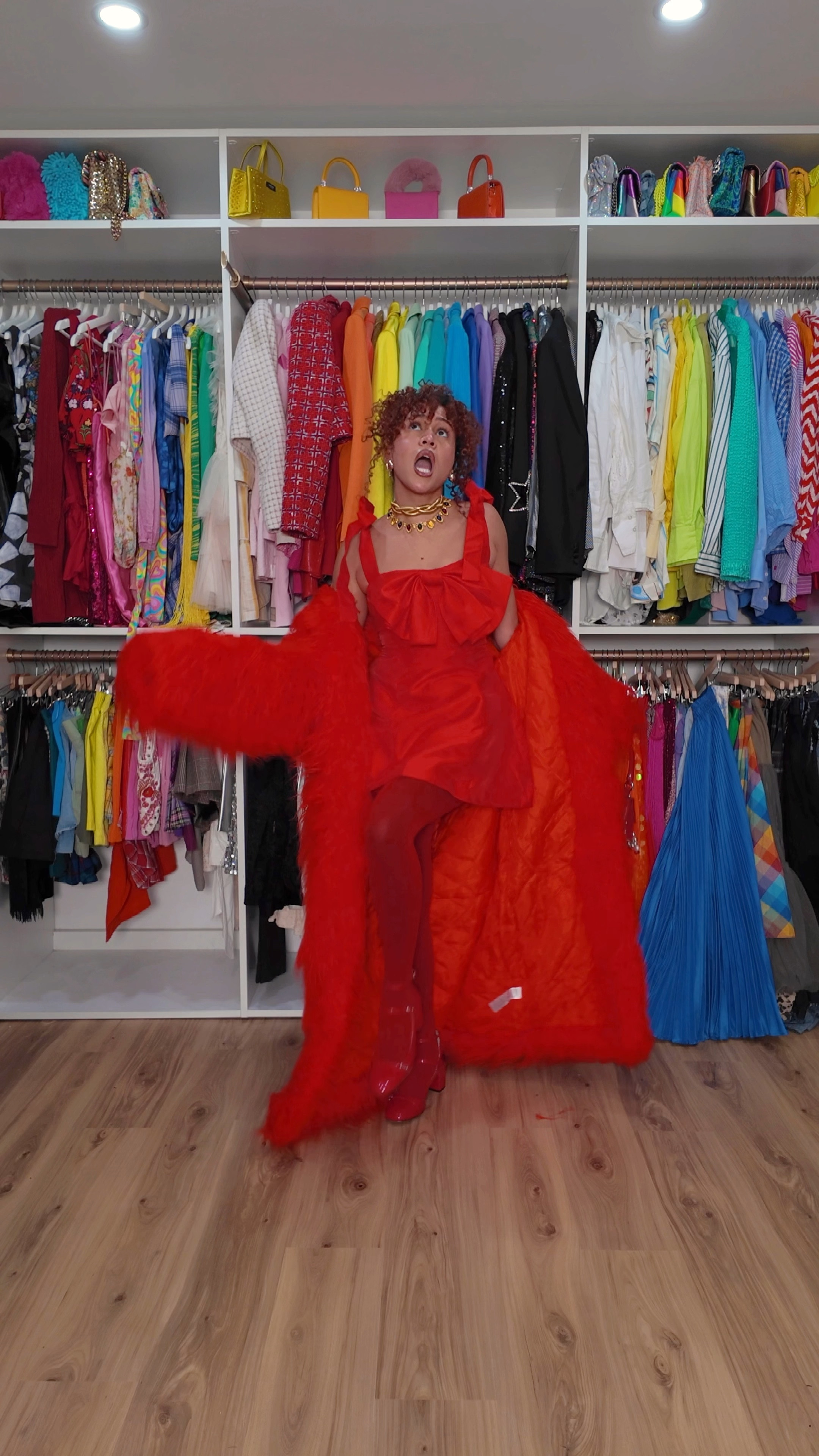 Monochromatic red outfit 

#LTKHoliday #LTKWatchNow #LTKStyleTip