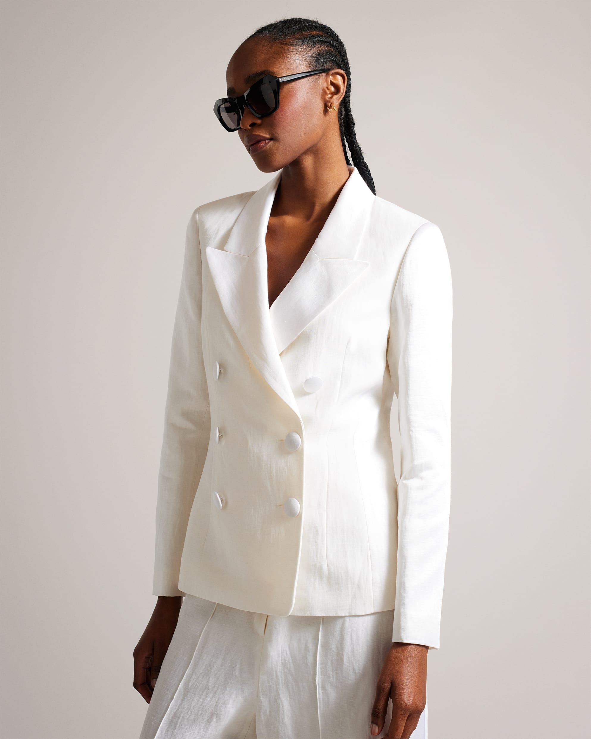 Linen Blend Tuxedo Jacket | Ted Baker (UK)
