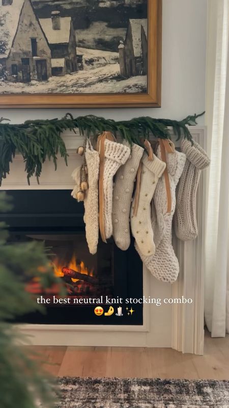 The best neutral knit stocking combo 😍🤌✨

This view is from last year, all stockings are still available except one 🙌 and most are on sale! Order now and receive before December!

#diyfireplace #diyelectricfireplace #manteldecor #stockings #holidaydecor #holidaydecorating #christmasdecor #ltkhome #LTKHoliday #ltkunder50 

#LTKsalealert #LTKHoliday #LTKhome