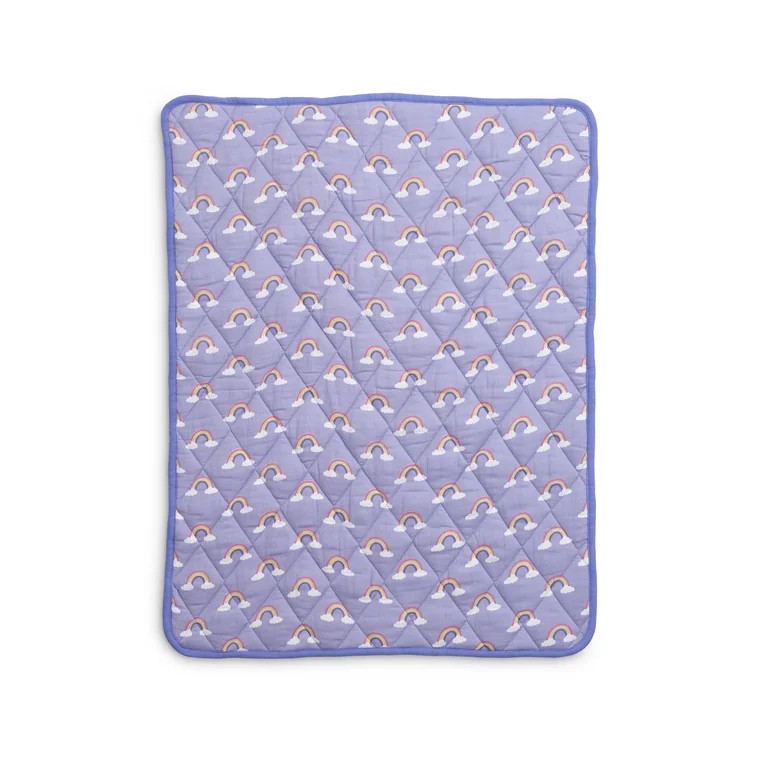 Monica + Andy Organic Cotton Muslin Toddler Throw Blanket, Soft Quilted Cotton Blanket, 30 x 40 I... | Walmart (US)