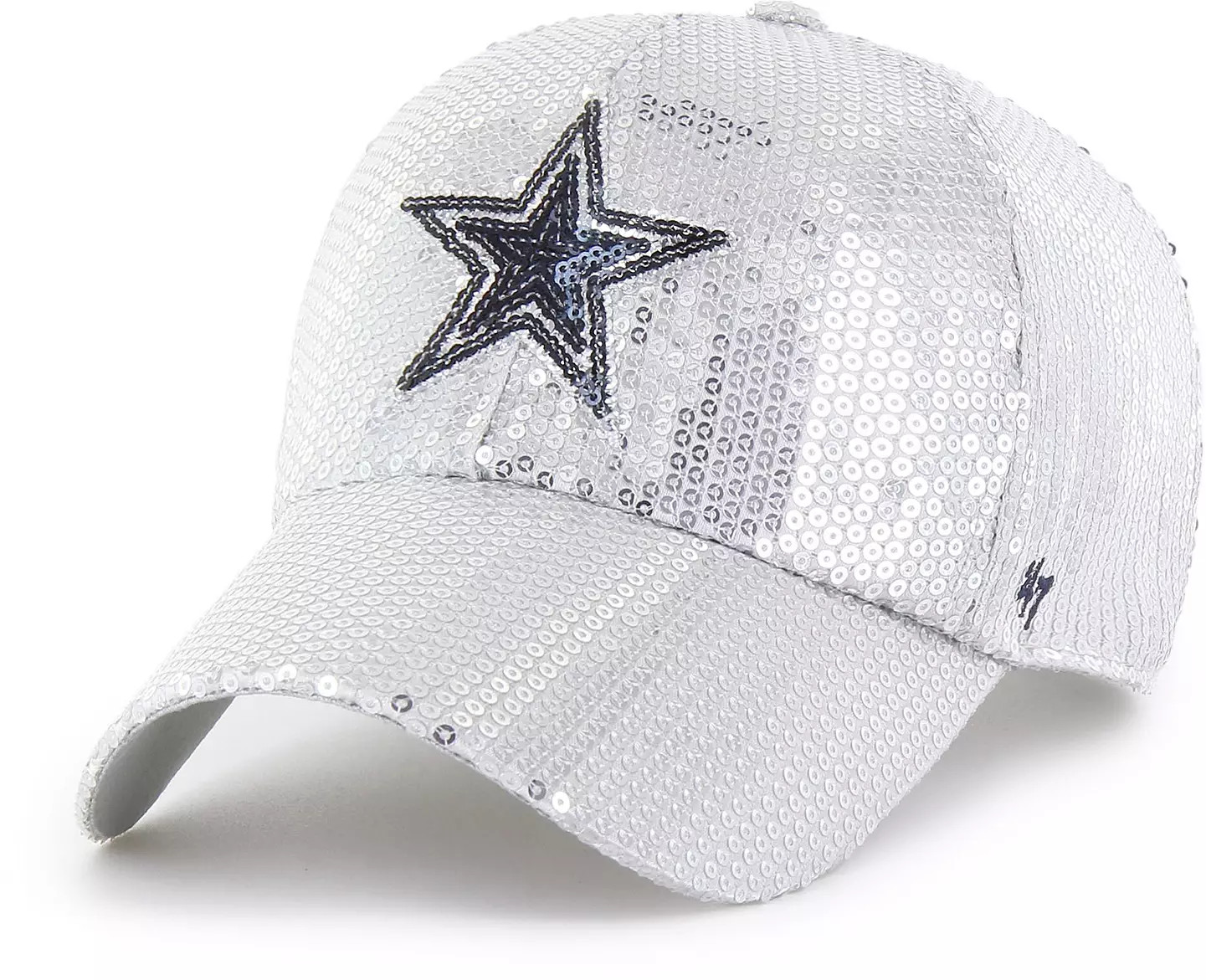 '47 Women's Dallas Cowboys Silver Dazzle Logo Clean Up Adjustable Hat | DICK'S Sporting Goods