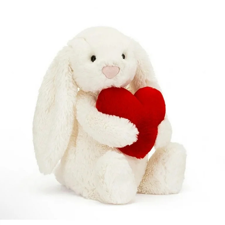 Jellycat Bashful Red Love Heart Bunny Jellycat Stuffed Animal Jelly Cats Stuffed Toys Easter Vale... | Walmart (US)