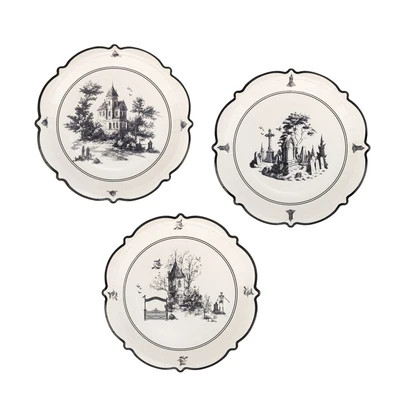 Halloween Scenes 9" Plate Set (9 plates) | My Mind's Eye