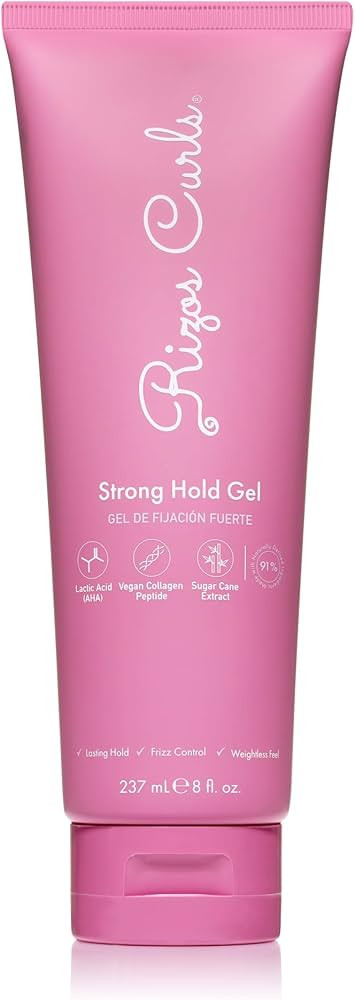 Rizos Curls Strong Hold Gel - Long-Lasting, Flake-Free Gel for Curly, Coily, and Wavy Hair, Frizz... | Amazon (US)