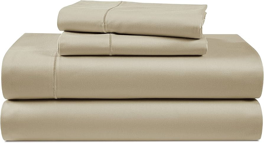 LANE LINEN 100% Egyptian Cotton Bed Sheets - 1000 Thread Count 4-Piece Linen King Set Bedding Sat... | Amazon (US)
