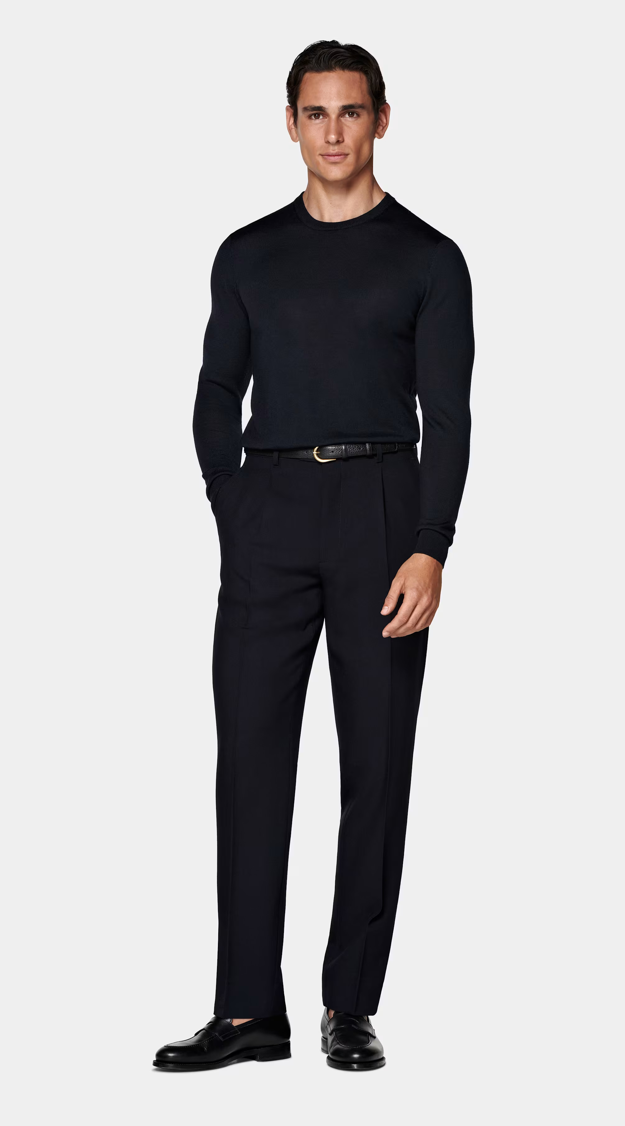 Navy Merino Crewneck | Suitsupply (US)