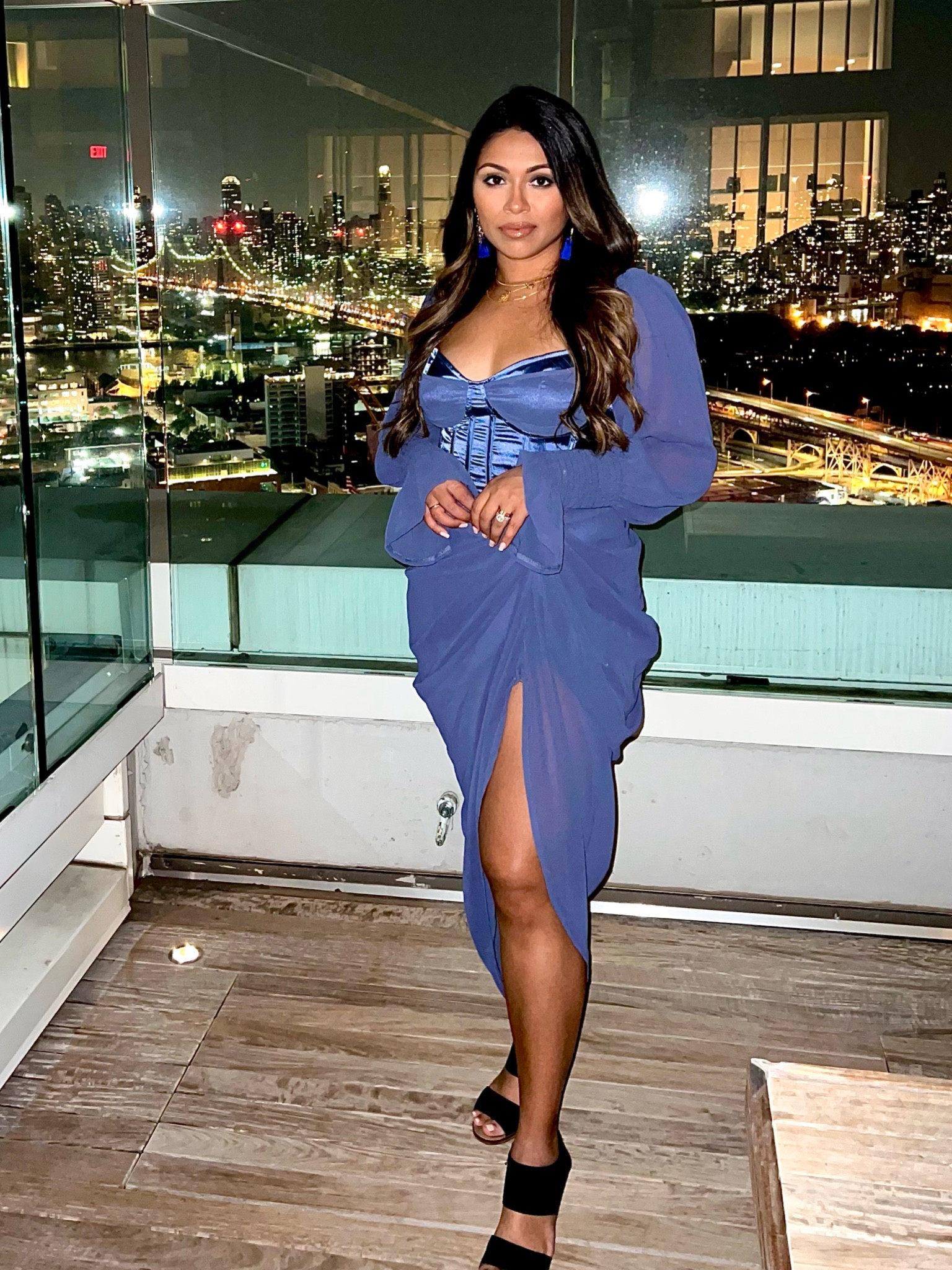 sachin and babi light blue dress Simple Chiffon Design Wedding Dresses, V-neck Wedding Dresses With Sli   ClaireBridal