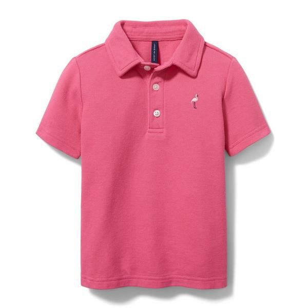 Embroidered Pique Polo | Janie and Jack