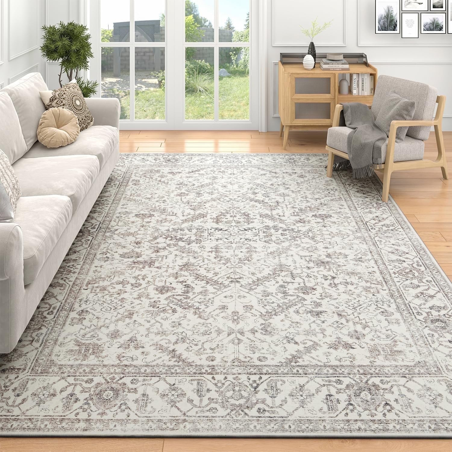 SIXHOME 5'x7' Area Rugs for Living Room Washable Rugs Carpet Vintage Traditional Rugs for Bedroom... | Walmart (US)