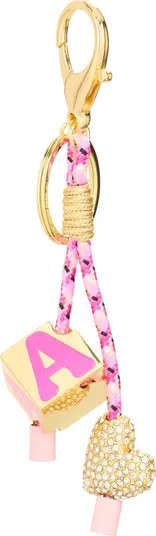 Heart & Block Initial Bag Charm | Nordstrom Rack