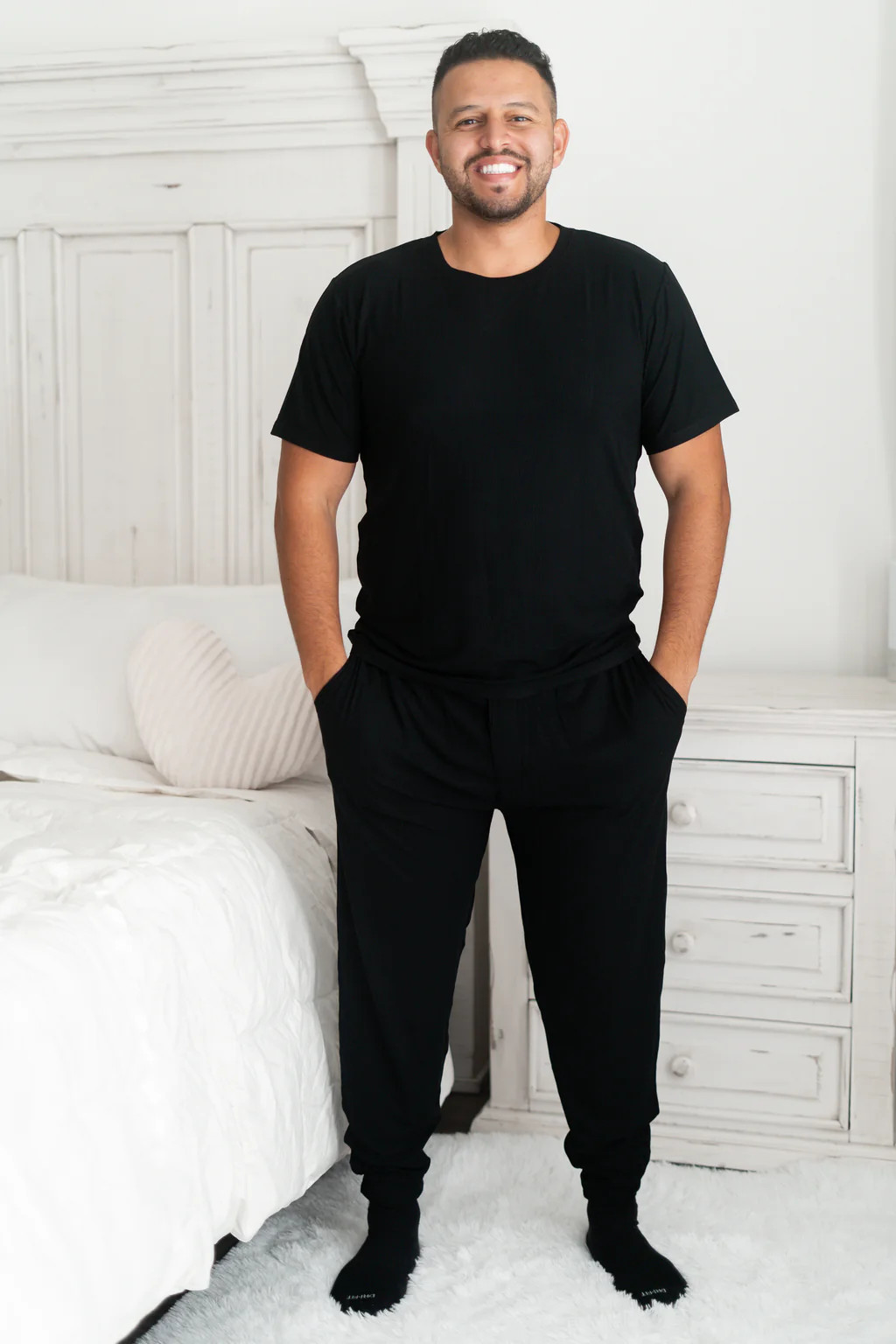 BLACK RIB DREAM MEN'S SET | Dream Big Little Co.