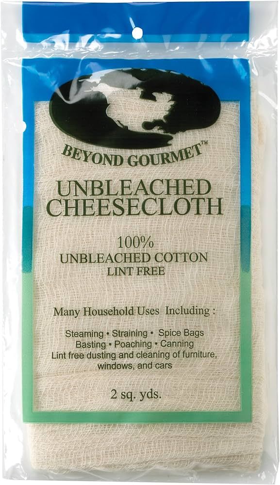 Beyond Gourmet Cheese Cloths, UNB Cheesecloth, Unbleached | Amazon (US)