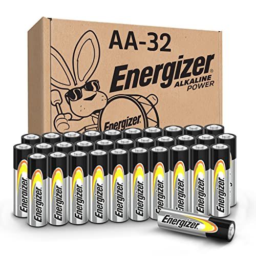 Energizer AA Batteries, Double A Long-Lasting Alkaline Power Batteries, 32 Count (Pack of 1) | Amazon (US)
