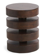 21in Wooden Stacks Side Table | TJ Maxx