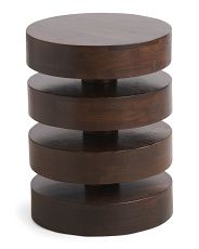21in Wooden Stacks Side Table | TJ Maxx