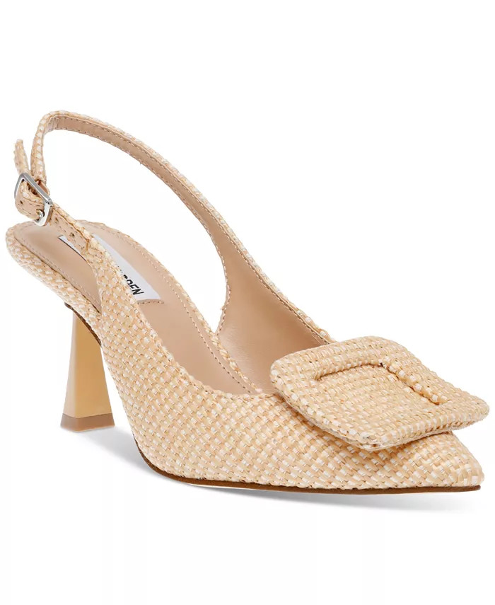 Steve Madden Women's Cerra Pointed-Toe Buckled Slingback Pumps - Macy's | Macy's