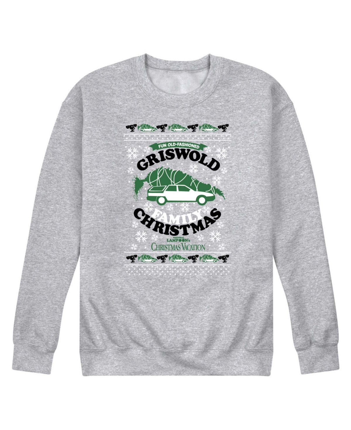 Airwaves Men's Christmas Vacation Griswold Holiday Long-Sleeve Sweatshirt - Gray | Macy's