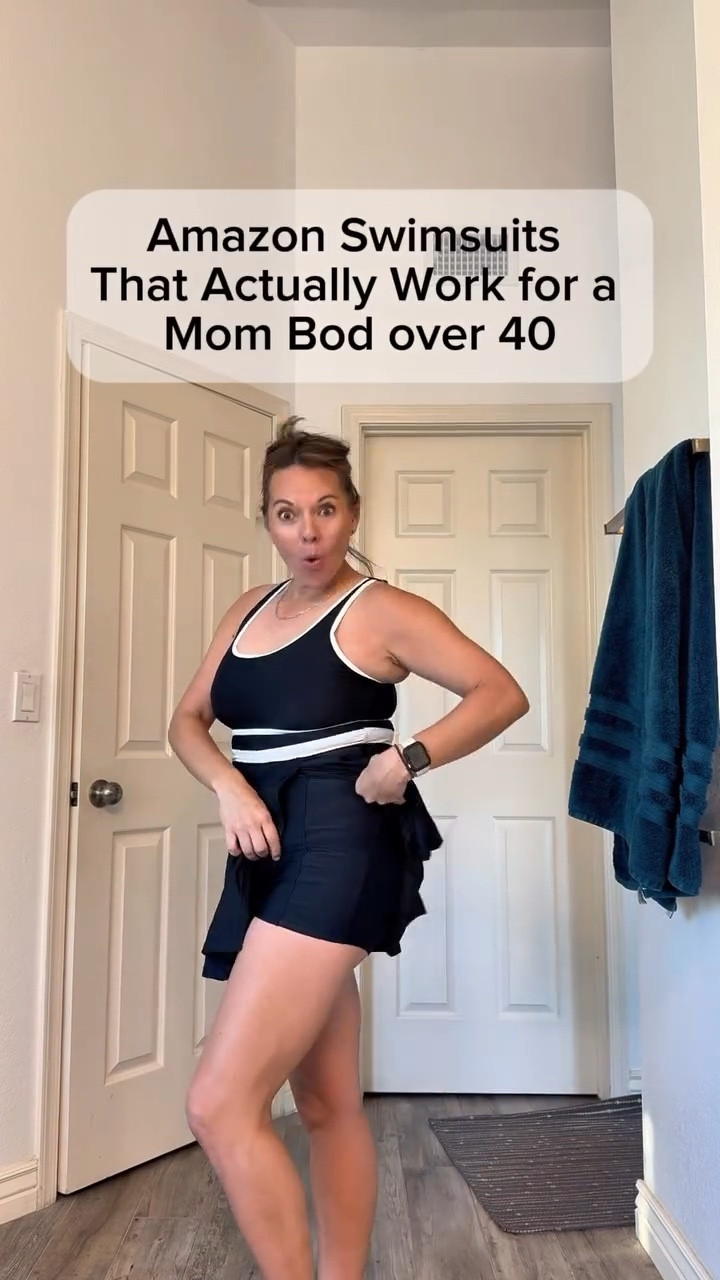 These are Amazon swimsuits I actually felt comfortable in.
Real try-on, real body, no overthinking it. Size M in all 3. Even though I’m a 38D and size 10 I think I need to try a small for my top to be tighter. The brands are  ZRTAK and Aleumdr Women’s 2026 Swimsuit 

#LTKmomlife #LTKMidsize #LTKOver40
