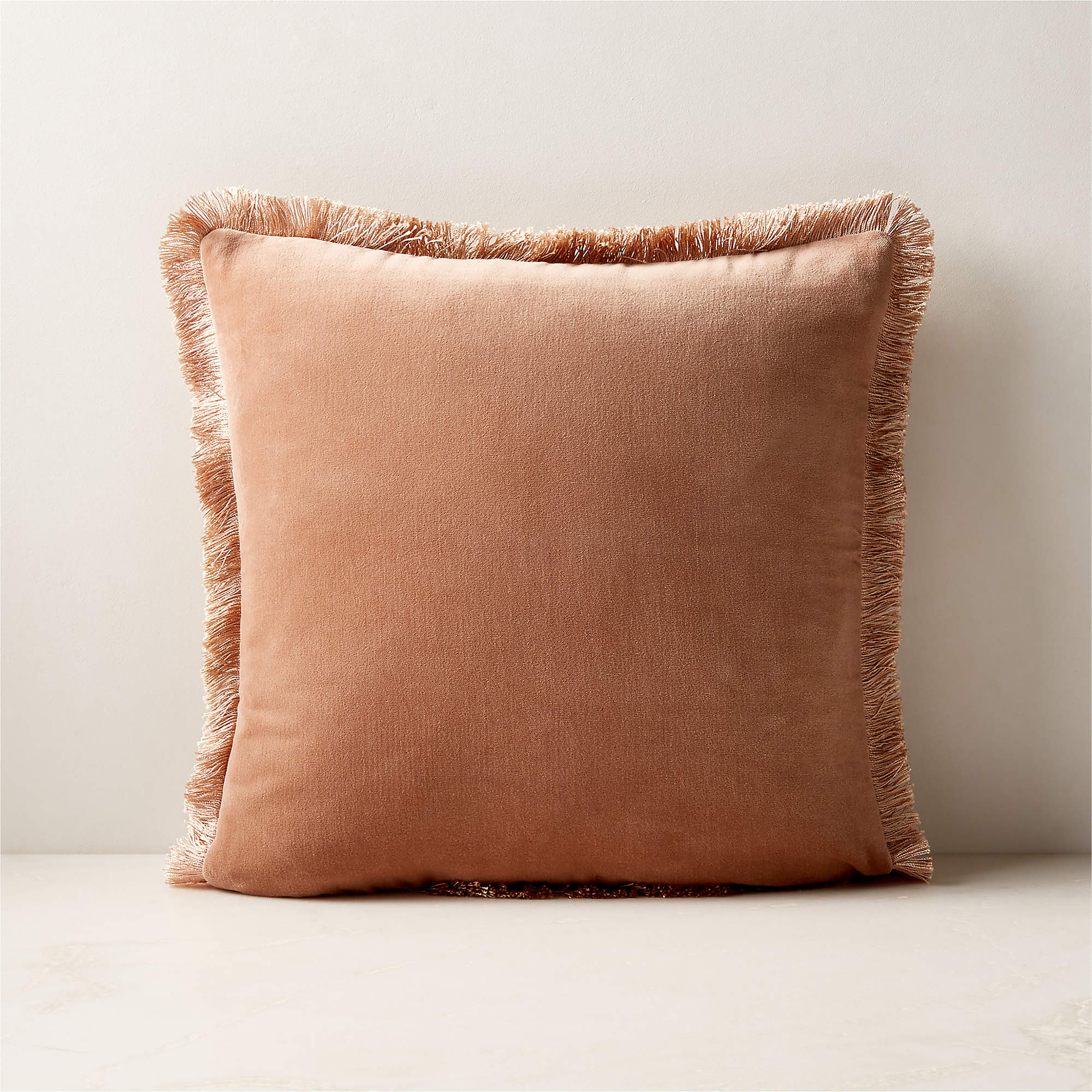 Bettie Forest Green Velvet Throw Pillow with Feather-Down Insert 18'' + Reviews | CB2 | CB2