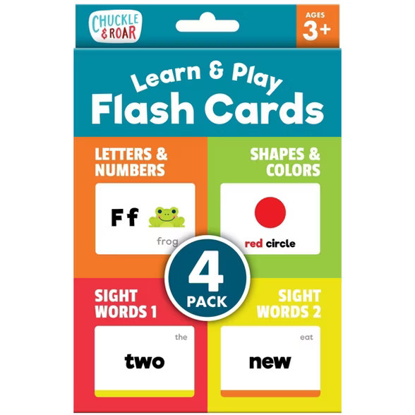 Chuckle & Roar Learn & Play Flash Cards - 4pk | Target