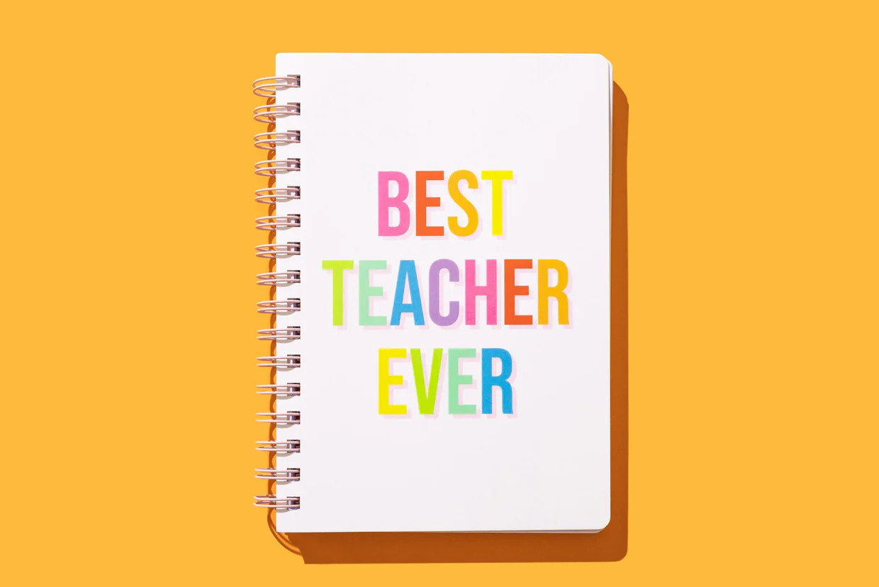 Best Teacher Ever Spiral Notebook | Taylor Elliott Designs