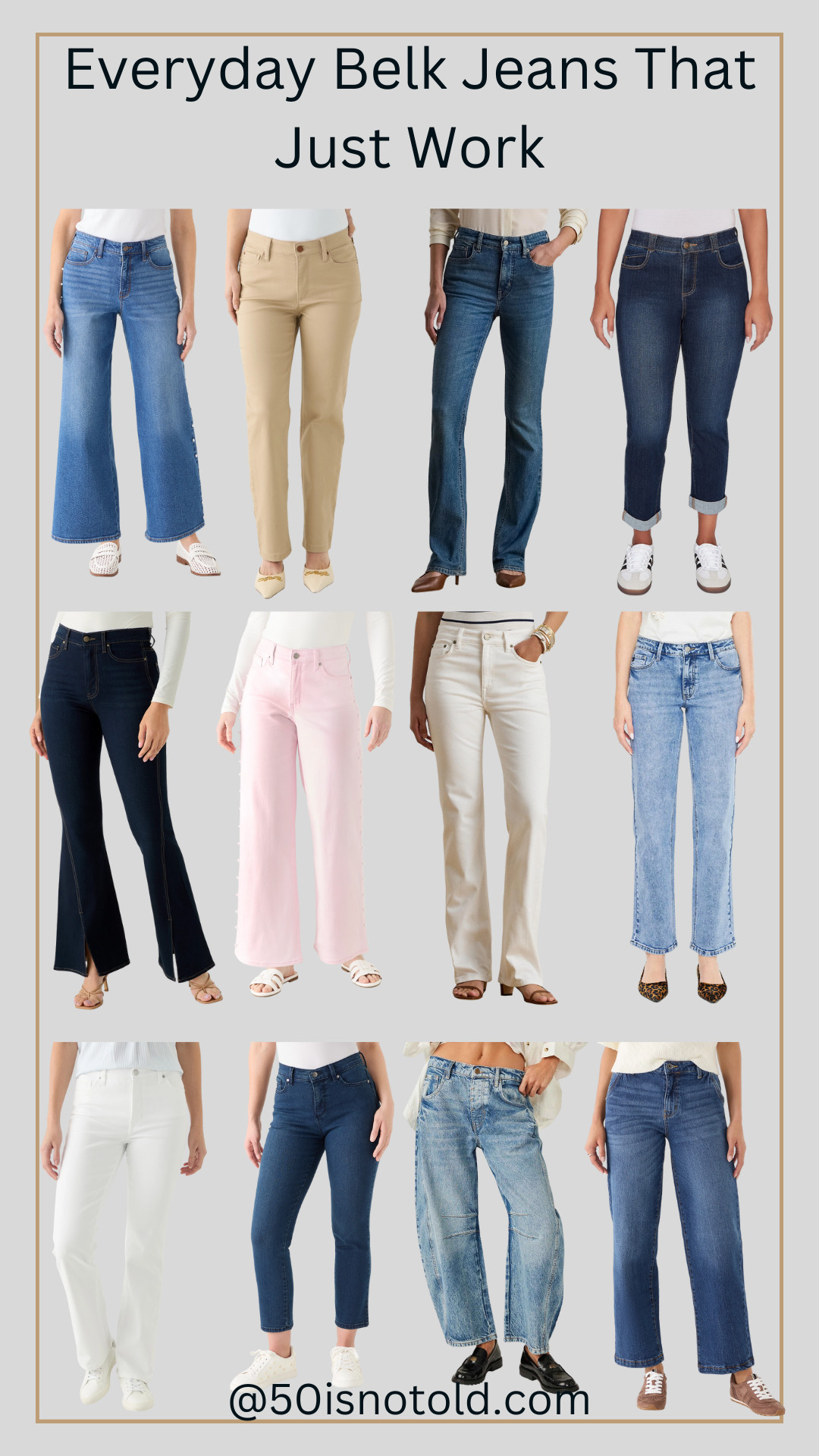 From straight-leg to wide-leg styles, these Belk jeans are easy, wearable, and made for real life. 

 #LTKOver40 #LTKFindsUnder100
