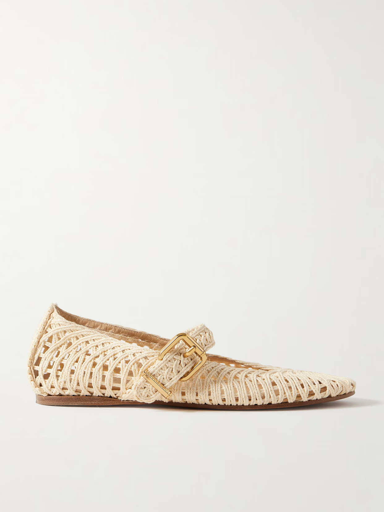 Zimmermann - Gleam Woven Raffia Ballet Flats - Beige - FR38 | NET-A-PORTER APAC