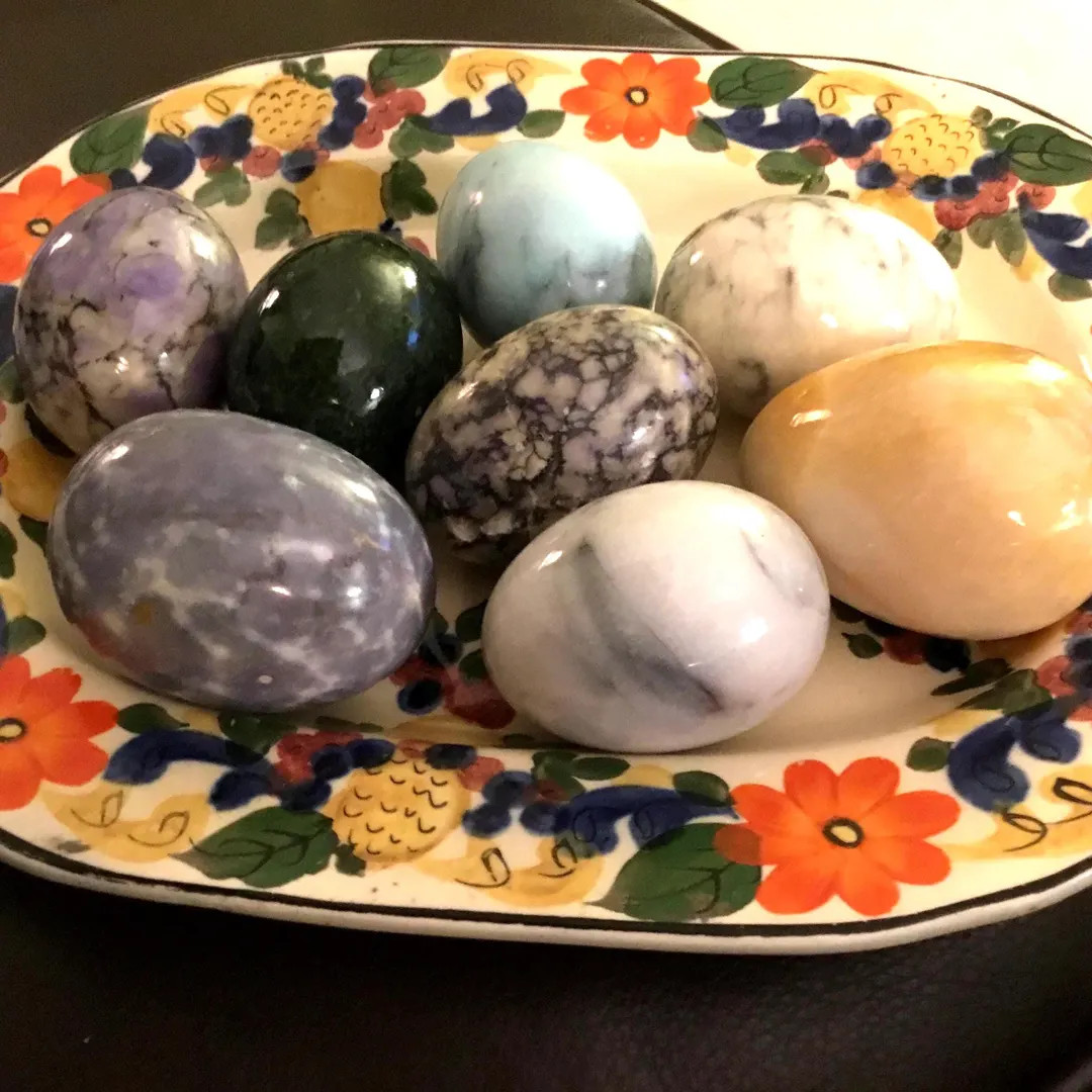 Alabaster Easter Eggs set of 8 Marble Eggs | Etsy (US)