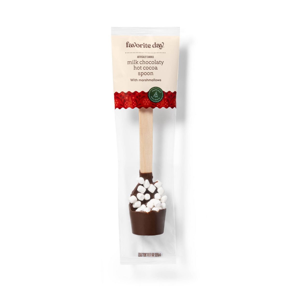 Holiday Milk Chocolaty Coated with Marshmallows Hot Cocoa Spoon - 0.8oz - Favorite Day™ | Target