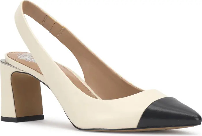 Hamden Slingback Pointed Cap Toe Pump (Women) | Nordstrom