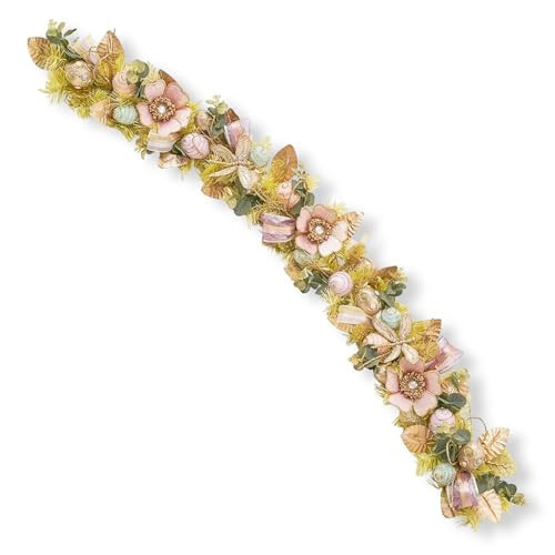 Holiday Tree 5' Easter Garland – Handcrafted Capiz Florals, Jeweled Dragonflies & Eggs | Elegant Easter Decor for Festive Displays & Spring Decorations | Amazon (US)