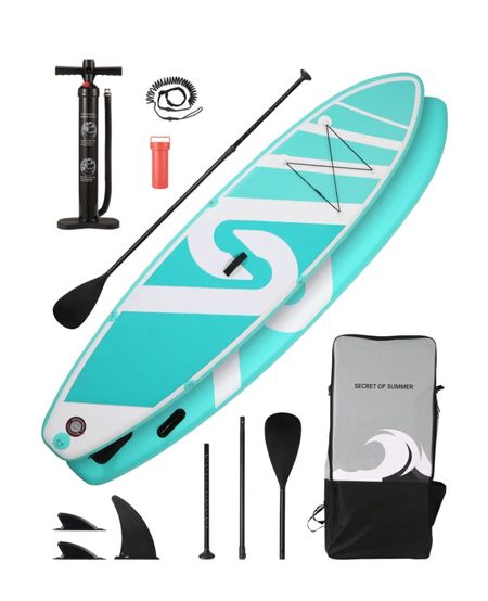 🏄‍♂️ FLASH DEAL ONLY $139.99 (reg. $399)
Marnur Stable and Durable: Sizes of the inflatable paddle board is 10' (l) x 30" (w) x 6" (t). The paddle board consists of thickened PVC and high-strength double-layered drop-stitch materials, having a large weight capacity of 330 lbs (1-2 persons). 30" extra width of inflatable paddle board provide extra stability. And the double Pvc layers ensure extra durability and sturdiness of the paddle board.

#LTKxWalmart #LTKActive #LTKGiftGuide