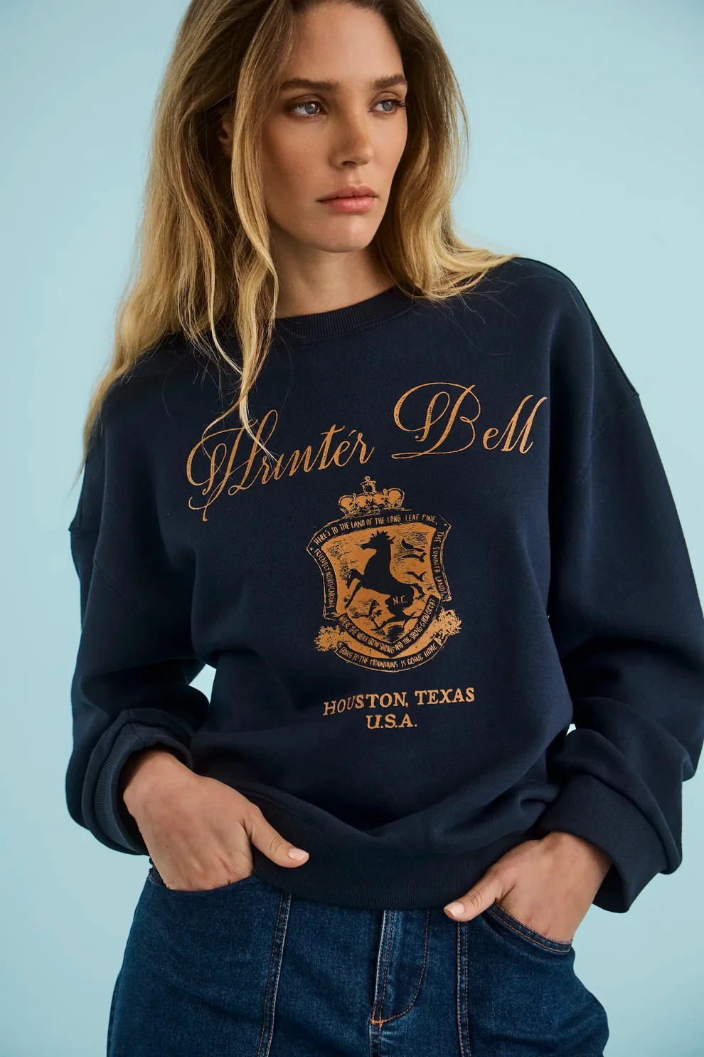 Heritage Sweatshirt | Navy Graphic Sweatshirt | Hunter Bell | Hunter Bell