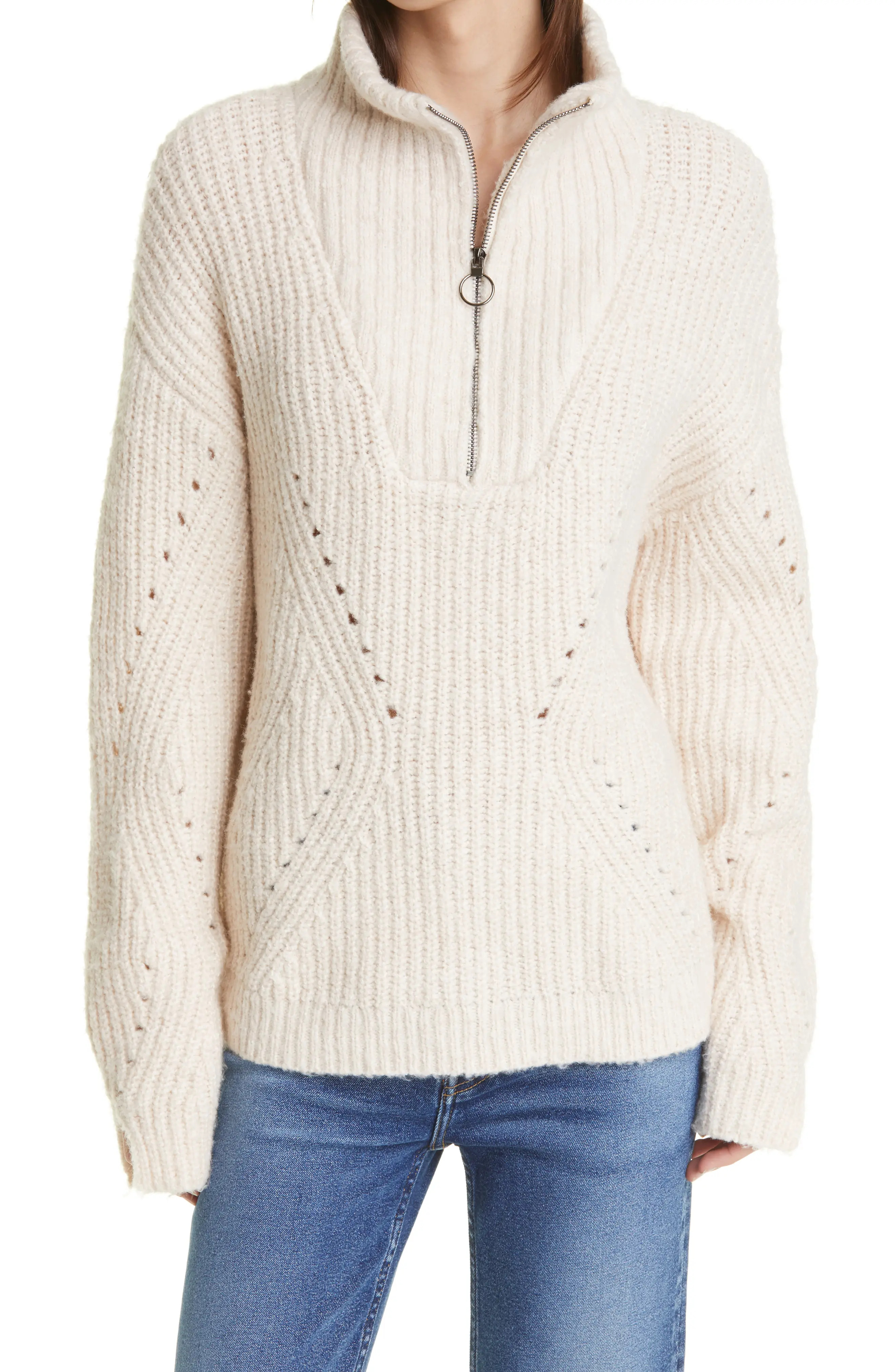 LINE Rita Quarter Zip Pullover, Size Medium in 2010 - Buff at Nordstrom | Nordstrom