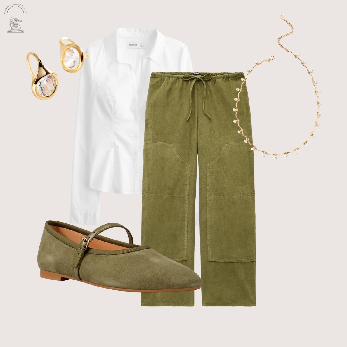 greeeen might just be my favorite fall color and as these pre-fall collections are coming out i simply can’t resist!! 

olive green pants, drawstring pants, cinched white button down, suede mary jane’s, olive green flats, simple gold necklace, unique everyday earrings, wear to work, fall work outfits, fall day to night outfit, crispy white button down, women’s outfits for autumn

#LTKootd #LTKWorkwear #LTKTravel