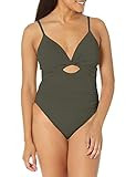 La Blanca Women's Standard Island Goddess Twist Front Keyhole One Piece Swimsuit, Olive, 0 | Amazon (US)