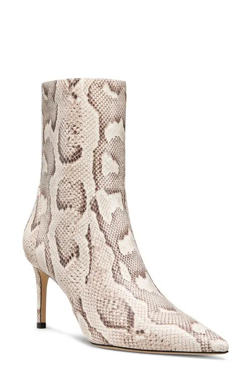 Stuart Weitzman Stuart Power Zip 75 Bootie in Cream at Nordstrom, Size 6.5 | Nordstrom