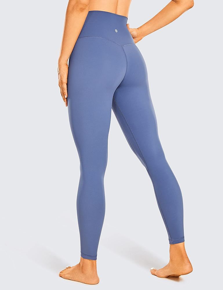 CRZ YOGA Women's Naked Feeling Yoga Pants 25 Inches - 7/8 High Waisted Workout Leggings | Amazon (US)