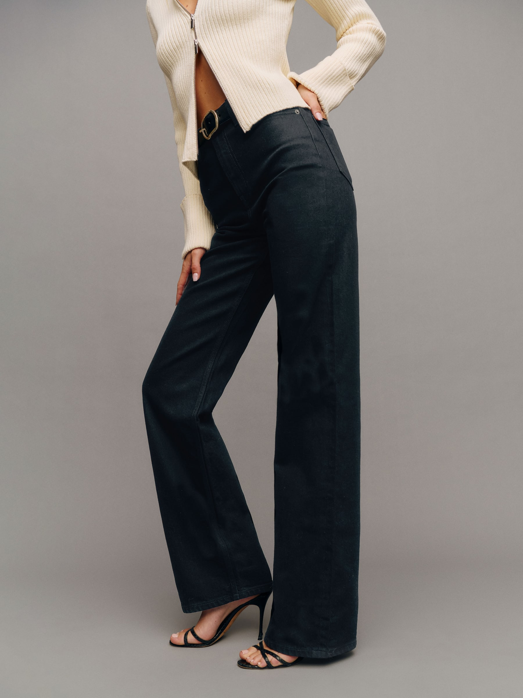 Wilder Stretch High Rise Wide Leg Jeans | Reformation (Global)