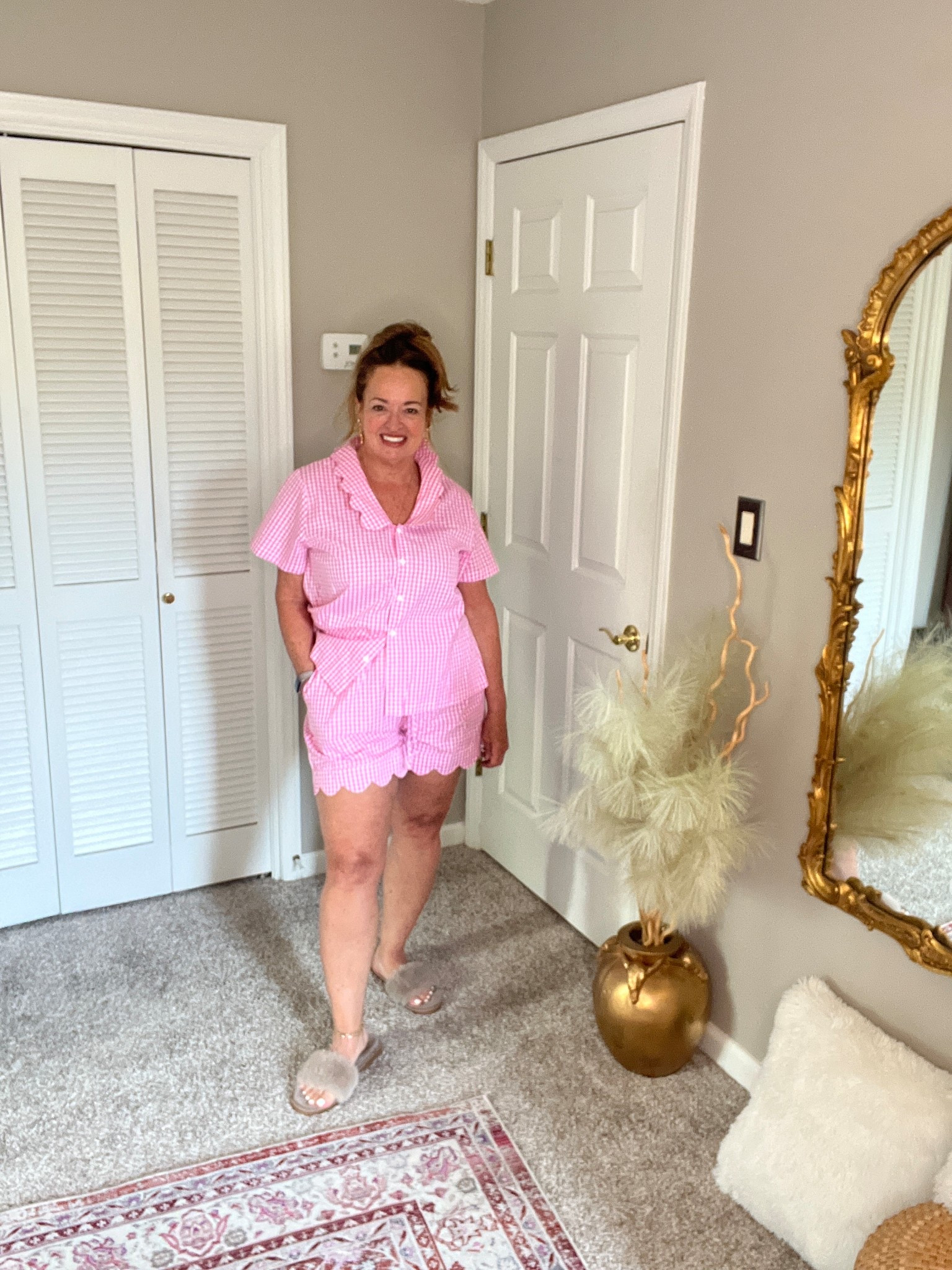 Adorable gingham pj set!

#LTKTravel #LTKvlog #LTKOver40