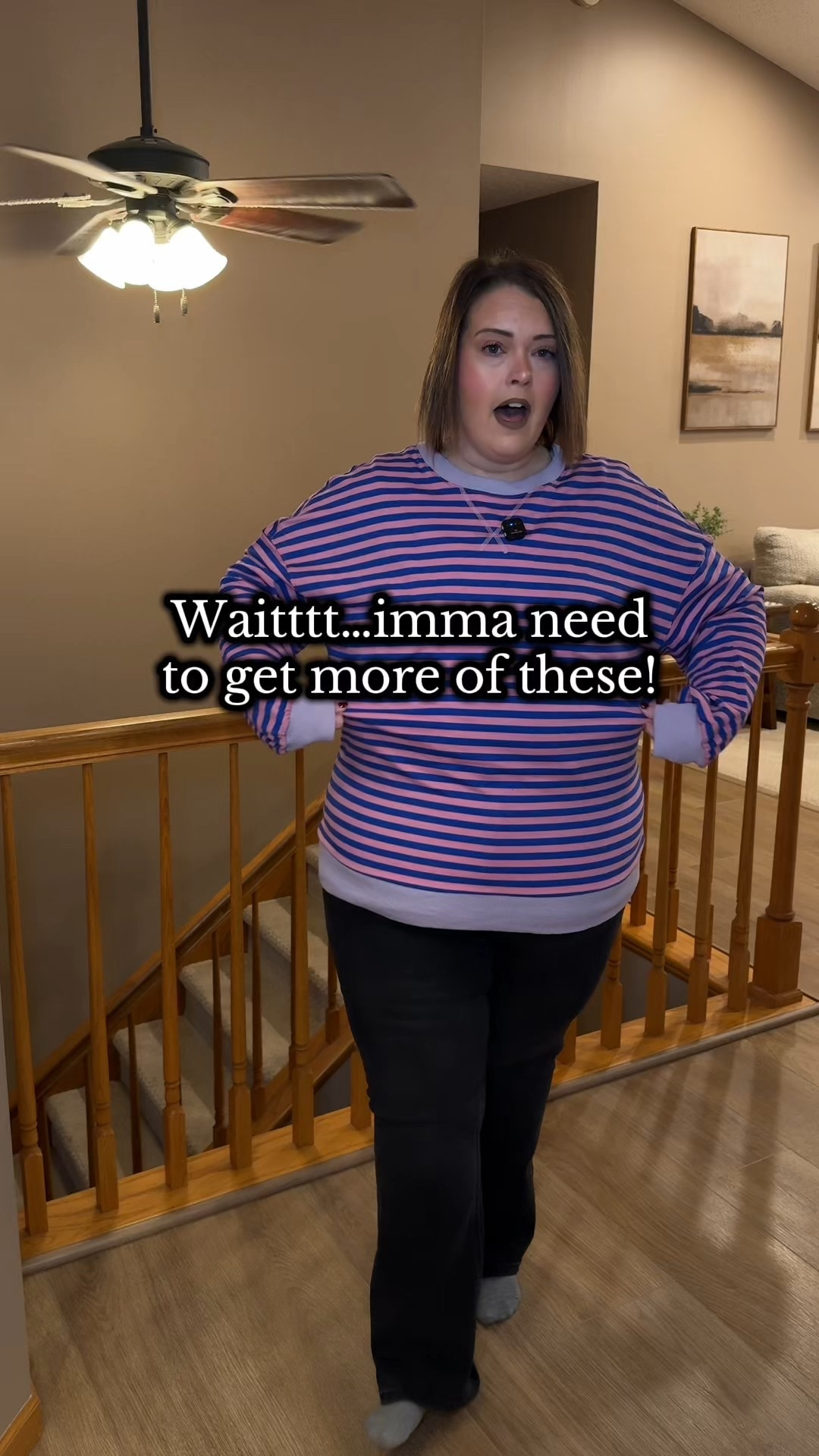 Absolutely loving these trendy striped pullovers! I am 5’4, 243lbs, usually a size 18/20 wearing an XL! 🫶🏼 so affordable and so many colors to choose from! 

#LTKootd #LTKPlusSize #LTKMidsize